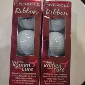 𝅺NWT Pinnacle Susan J Koman Breast cancer Awareness Golf Balls -6